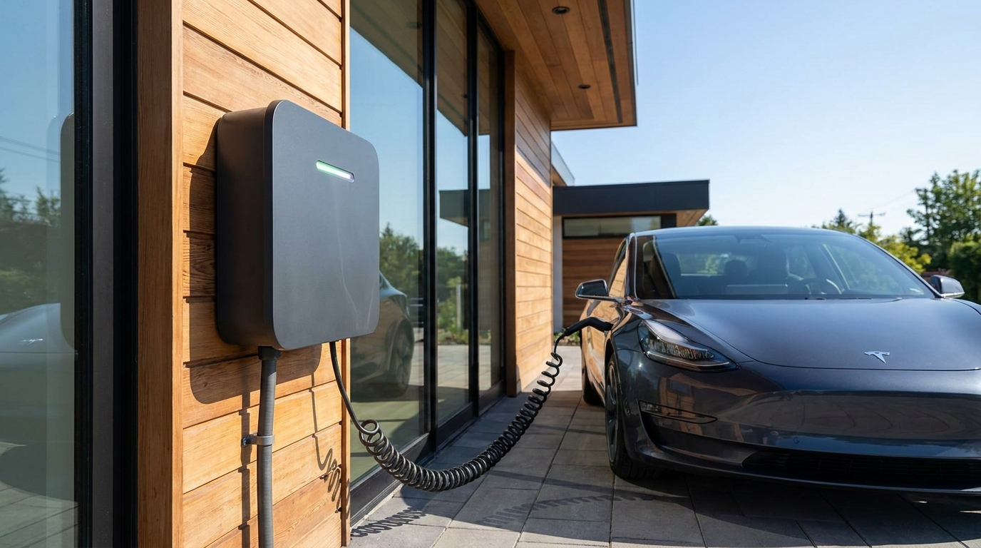 S.T. Electrical EV charge point installation